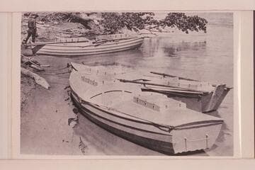 The boats used in the USGS survey of Cataract Canyon.  Greenriver, Utah
