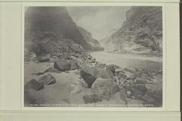 Marble pavement at Rapid 137 Down; Brown-Stanton survey