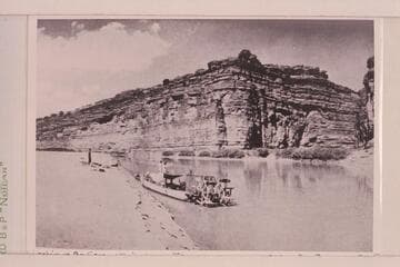 The "Marguerite," built by Wolverton and operated by T. G. Wimmer.  Looking up the Green 1.5 miles above Junction