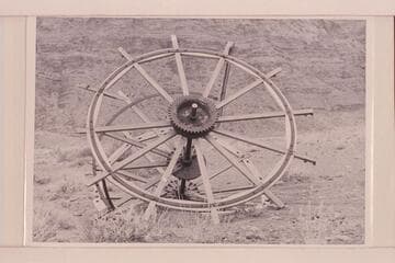 Stern wheel of the "Navajo."  Lees Ferry