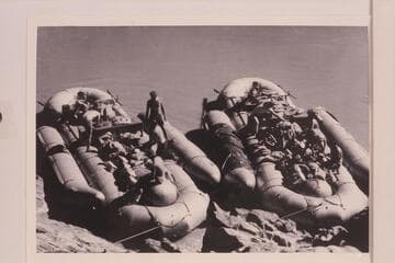 Inflated craft offered by Inflatable Boats Unlimited.  The rig is average to inferior in design for storage and control