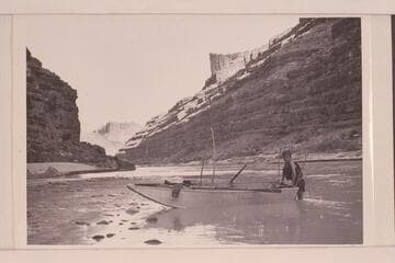 Frank E. "Jackie" Frost on San Juan River; 10 foot folding river