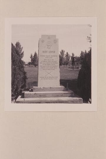 Bert Loper monument, Green River, Utah