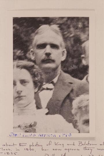 John King.  "In questioning him about the photos of King and Bolster which he had said were taken in Massachusetts in 1890, he now agrees they were probably taken in Denver about 1895." (Reilly letter, 1961, June 27)
