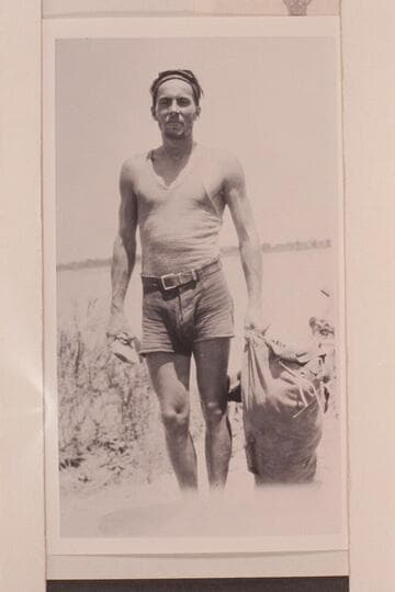 Edward Holt on arrival at Needles