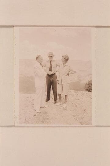 Emery Kolb, Bert Lauzon, Margaret Marston at South Rim