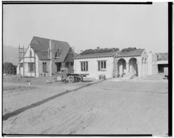 Sudivision with new houses under construction. 1925